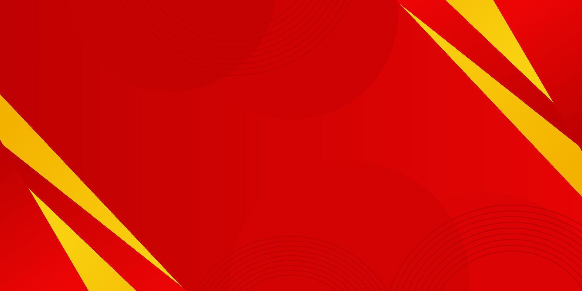 A red abstract with yellow background vector