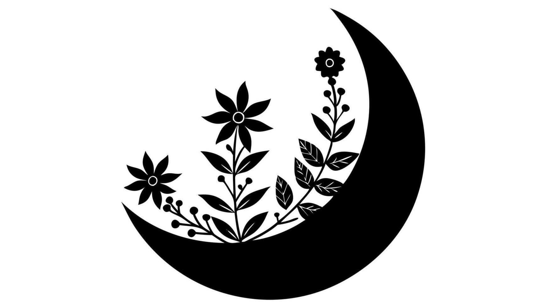 Free elegant floral flowers silhouette corner decoration vector