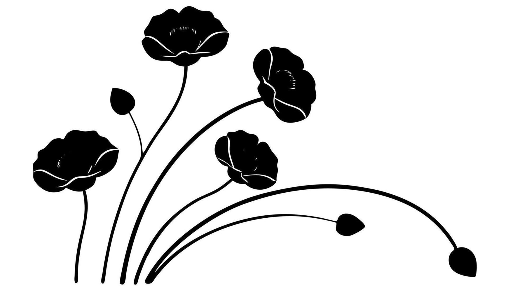 Free Corner Silhouette Embellishments for Decorative Use vector