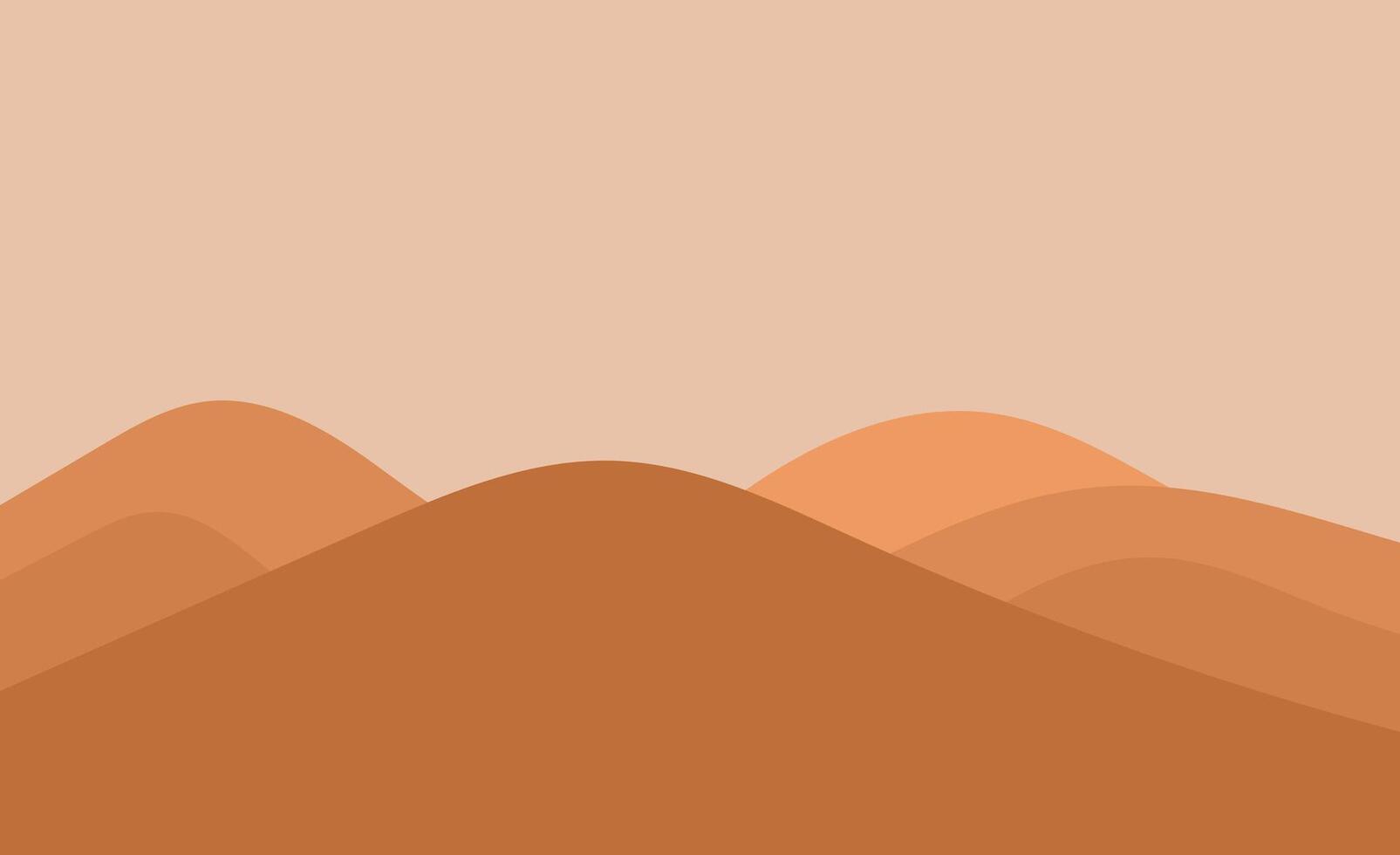 Illustration background desert unique design minimalist vector