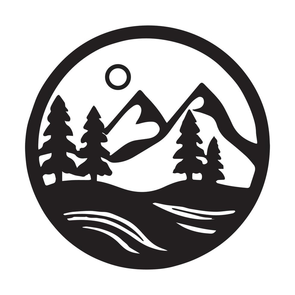 nature silhouette logo vector