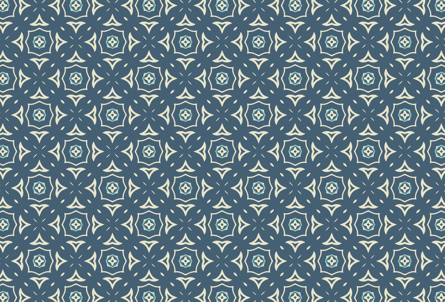 Blue and white fabric decor pattern vector