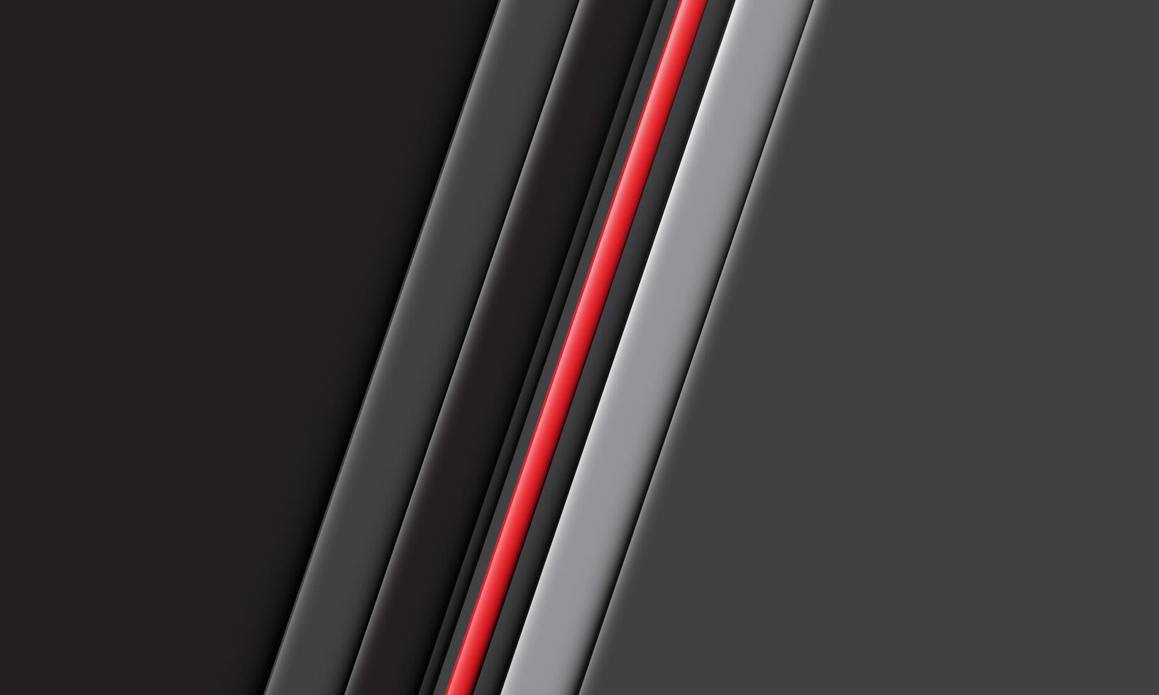 Abstract red grey lines slash dynamic geometric design modern luxury futuristic technology creative background vector