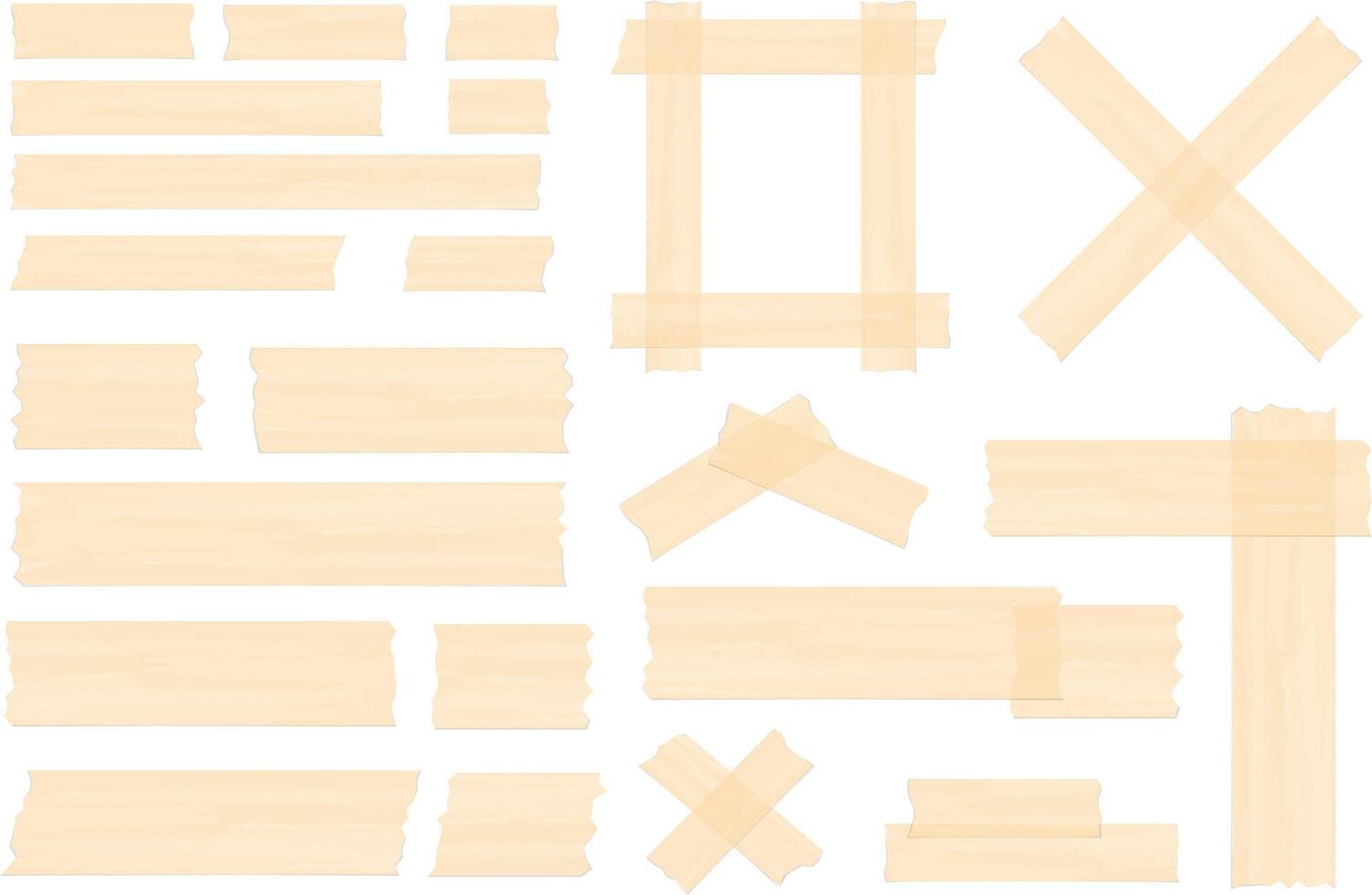 Pieces of adhesive tape vector