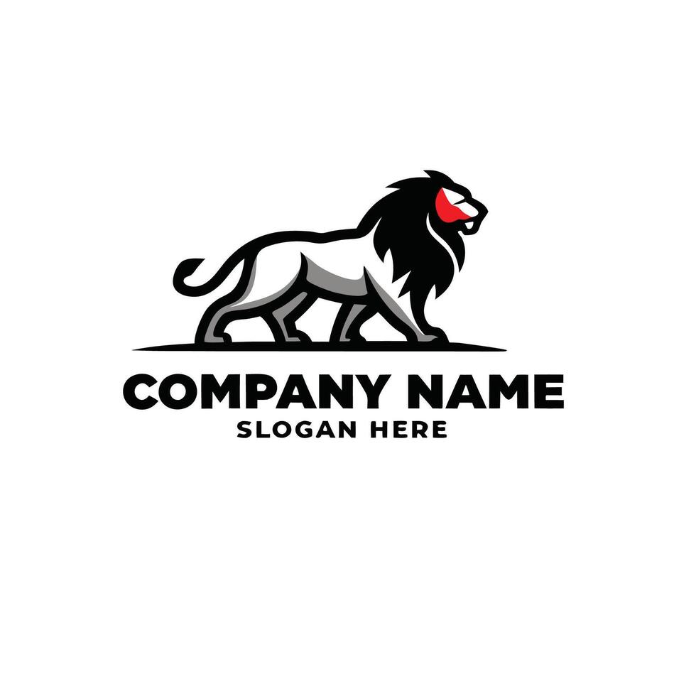 designs lion logo template vector