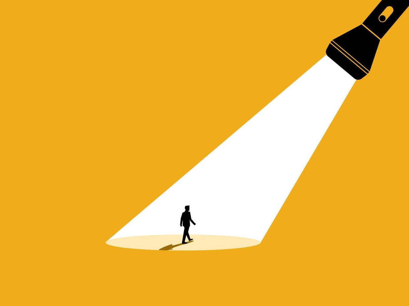 Job Recruitment ,Employment. Spotlight for Businessmen. vector