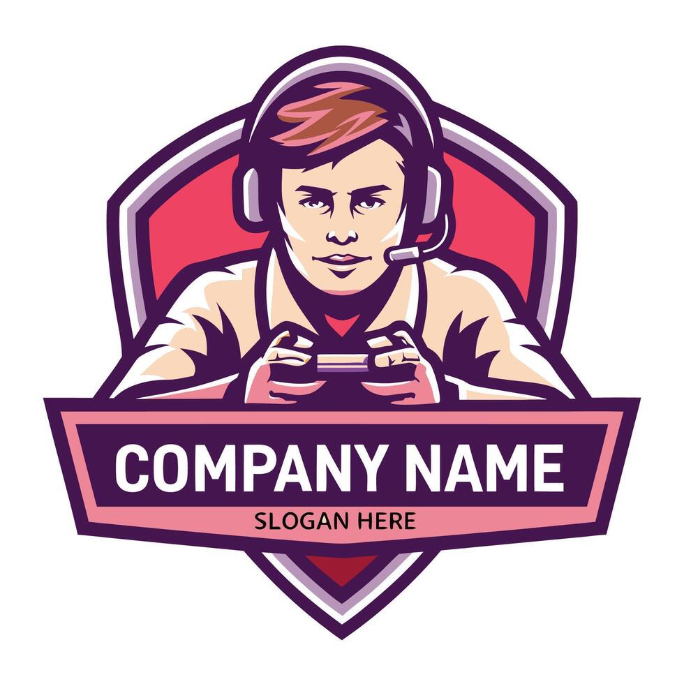 a gamer playing games on a controller vector