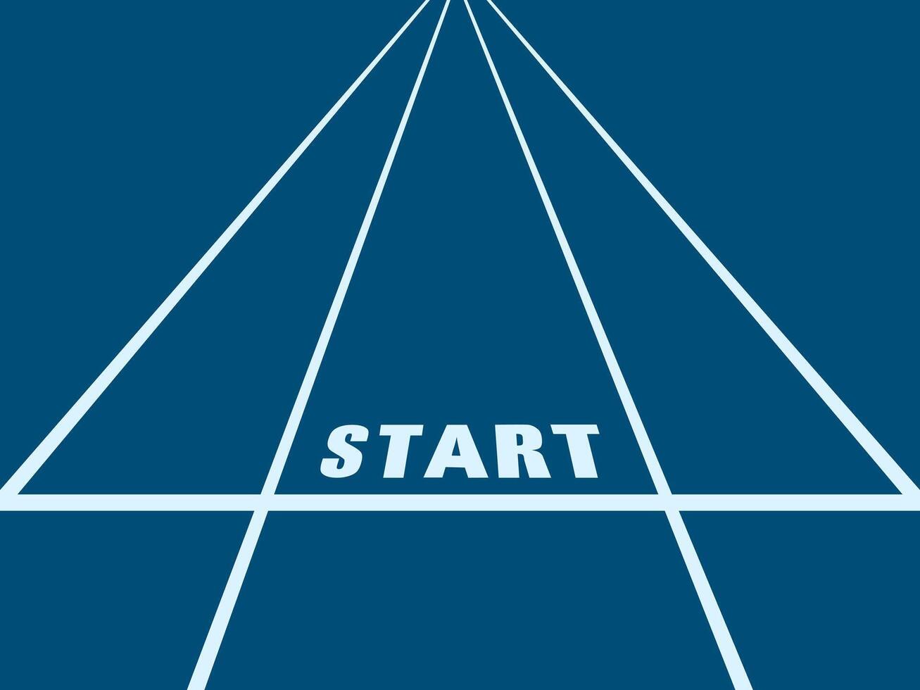 Start a new journey and future vision concept. traveling on the big road vector