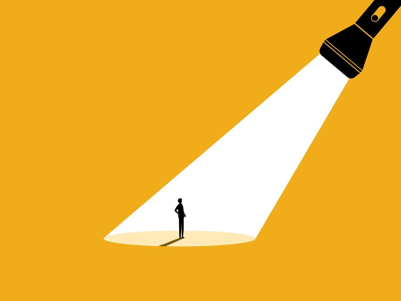 Job Recruitment ,Career Opportunities. Spotlight for Businessmen. illustration vector