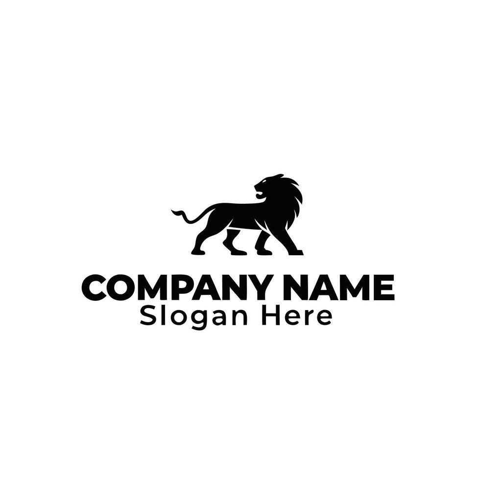 lion logo template design art,, vector