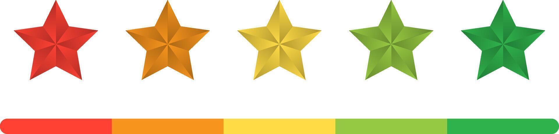 Rating star for customer feedback or product experience vector