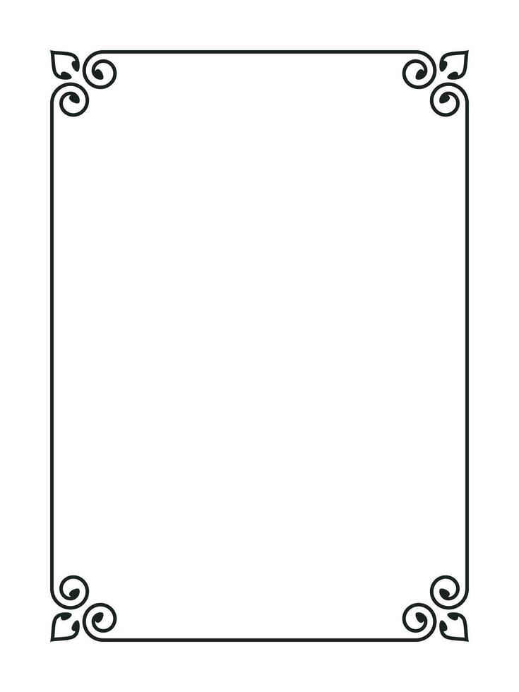 Decorative vintage elegant frames design element design vector