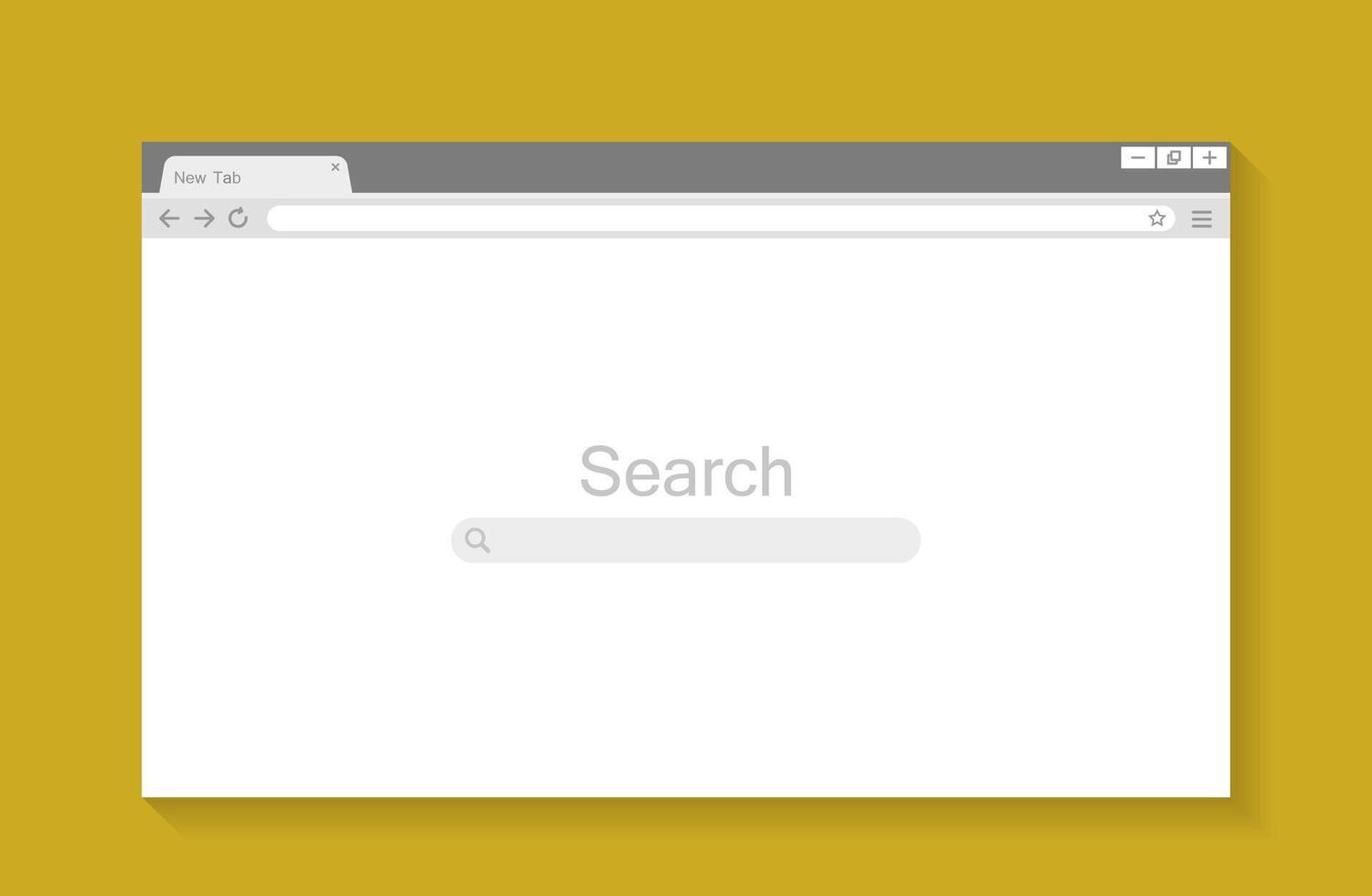 Browser windows empty template mockup set web page vector