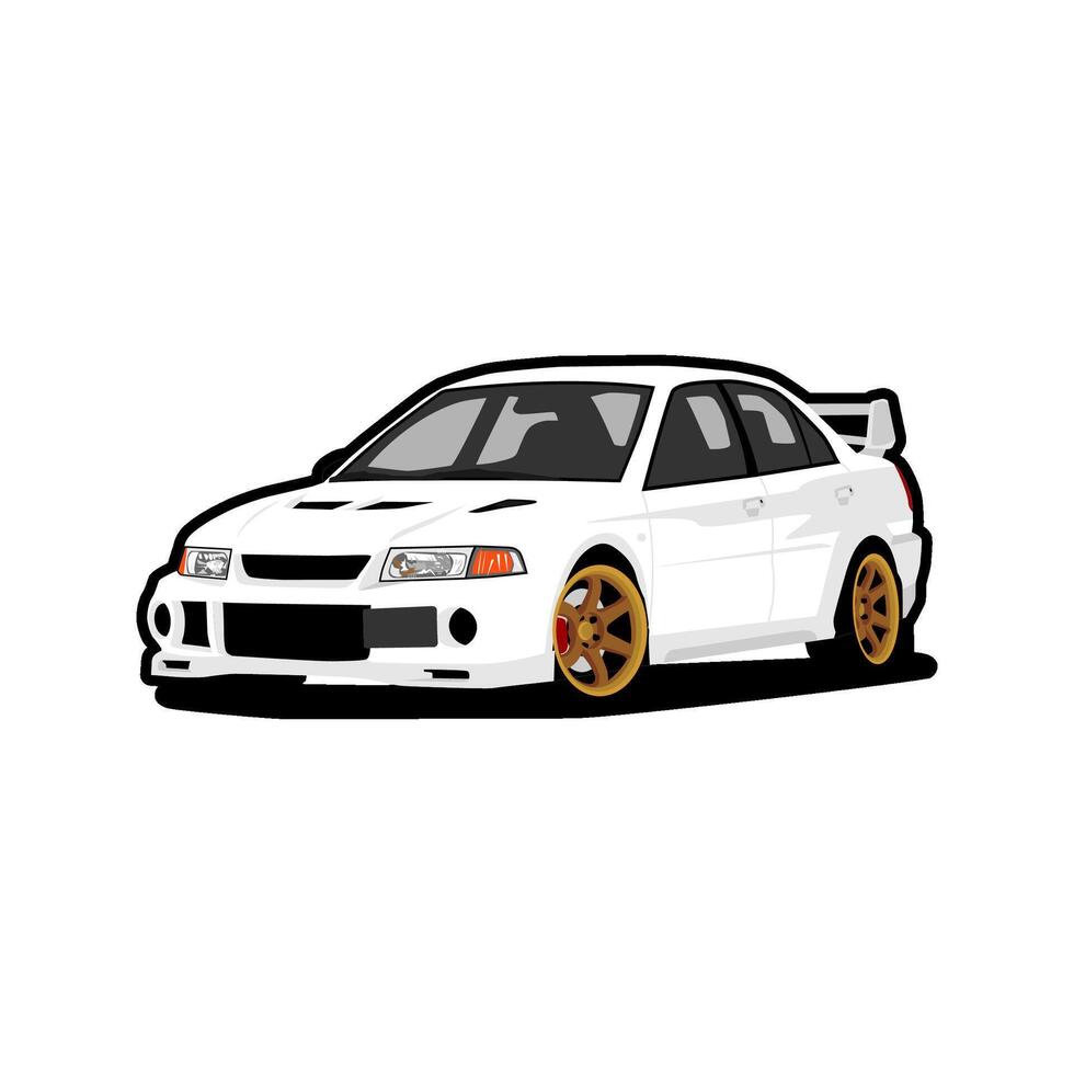 automotive sport rally car illustration vector