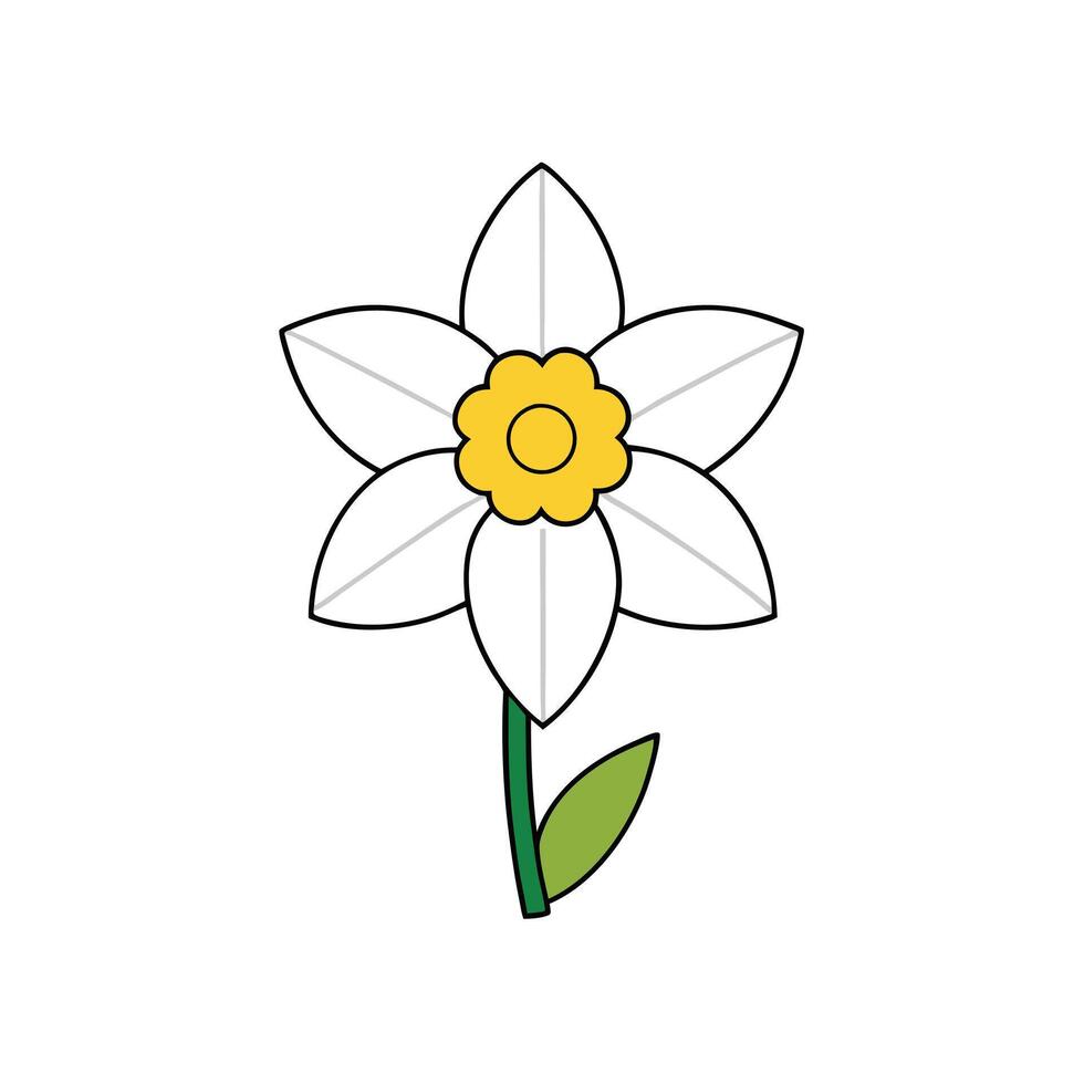 Elegant Daffodil Design for Nature-Inspired Artwork vector