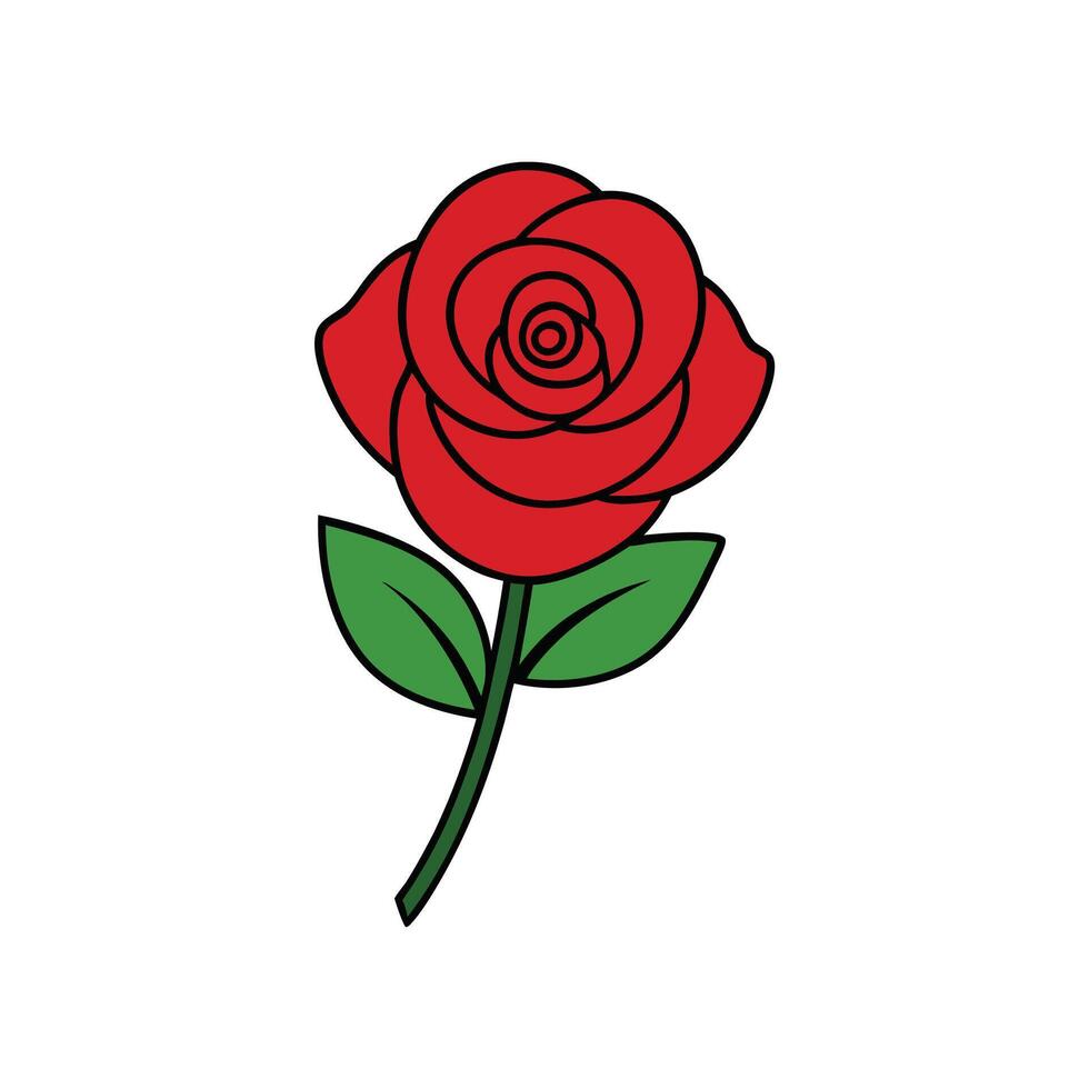 beautiful rose design vector