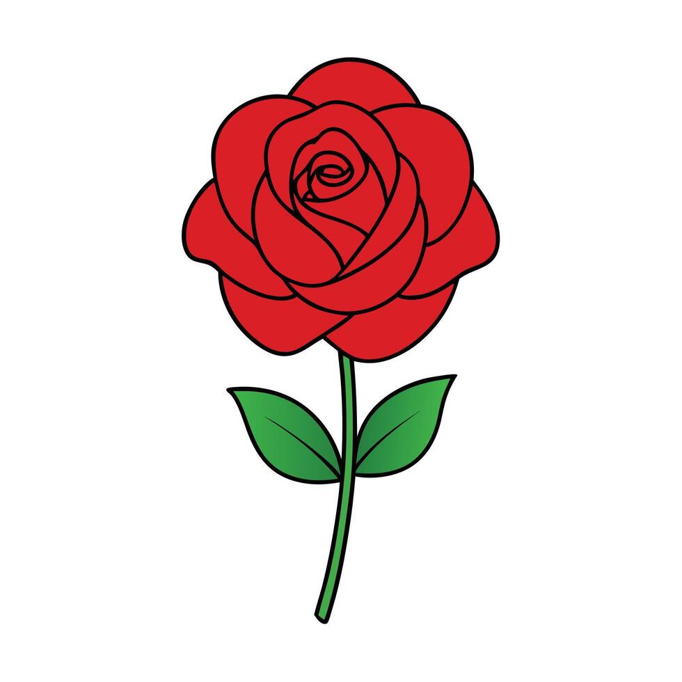 Beautiful Rose Graphics for Creative Projects vector