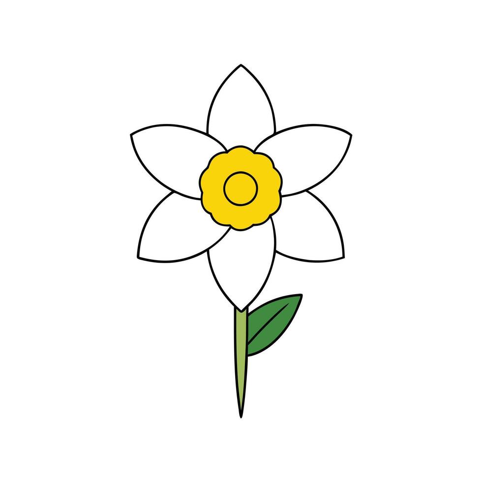 Artistic Daffodil Design for Greeting Cards and Posters vector
