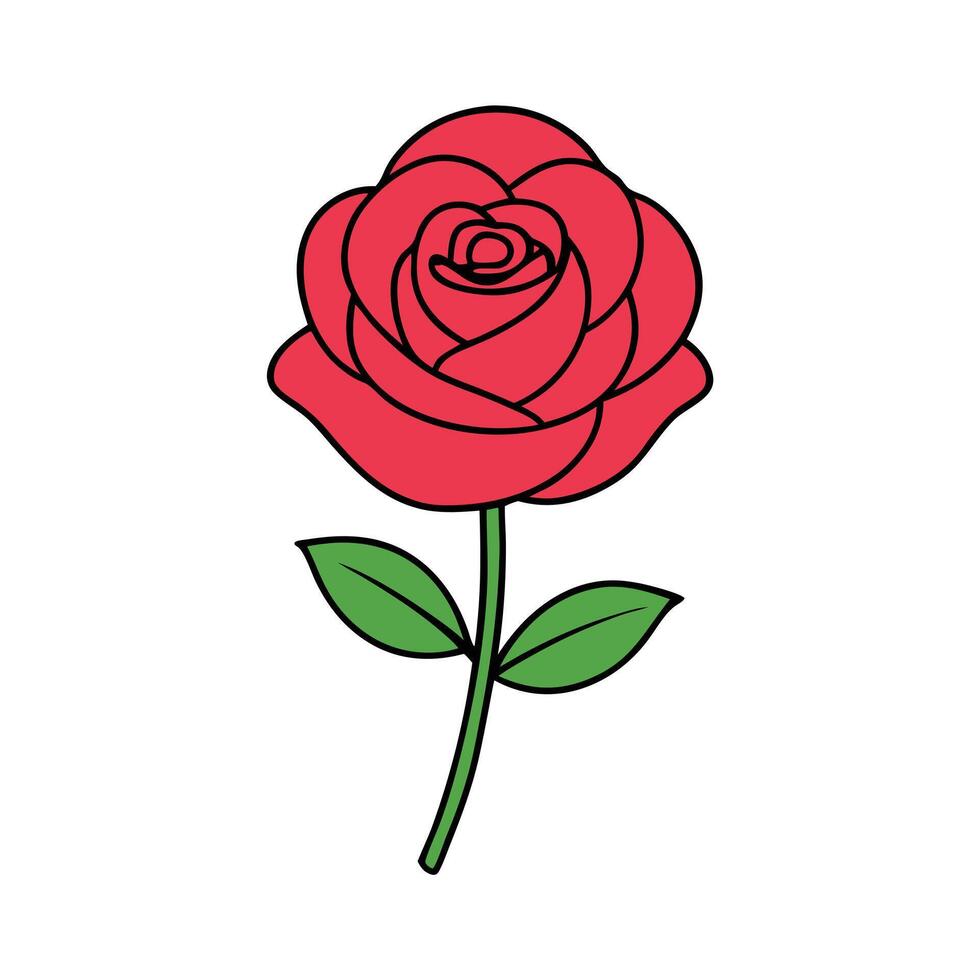 Elegant Rose Design for Digital and Print Artwork vector