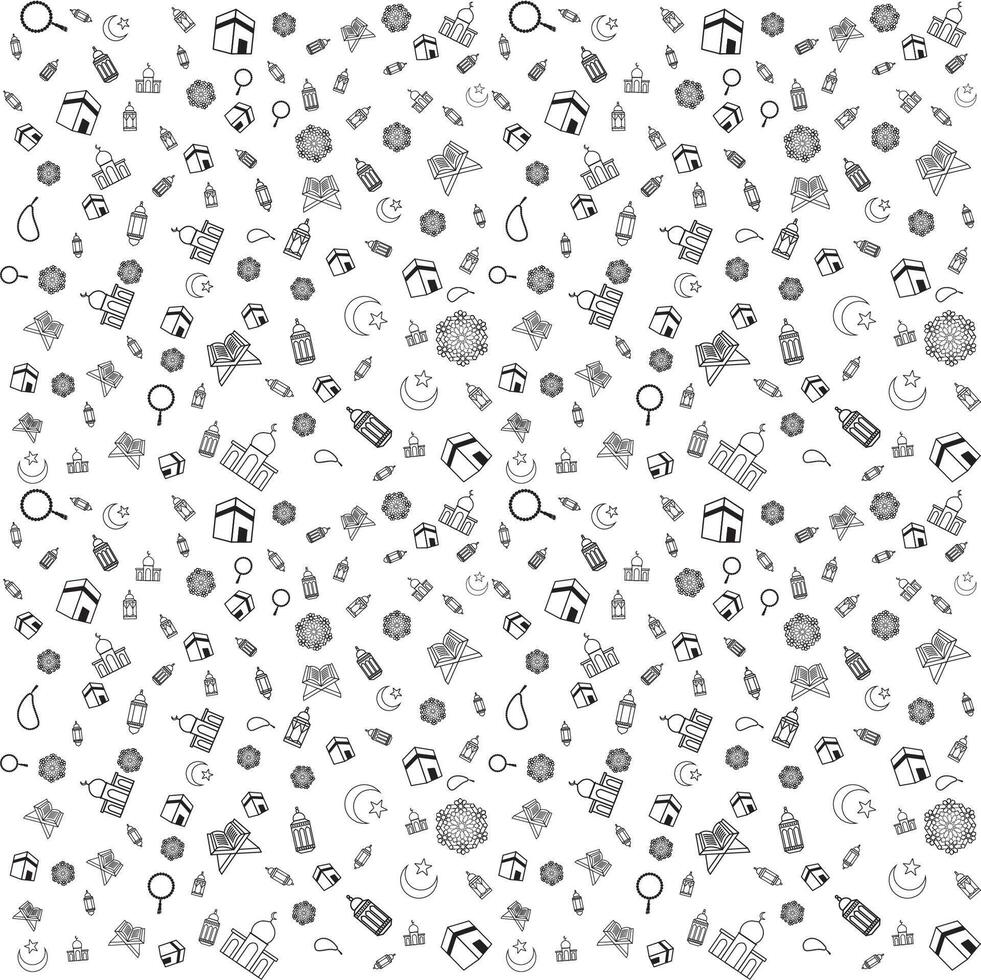 Ramadhan Pattern , Arabic pattern background. Islamic ornament . Geometric element line. vector
