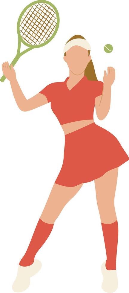 Young Women Tennis vector