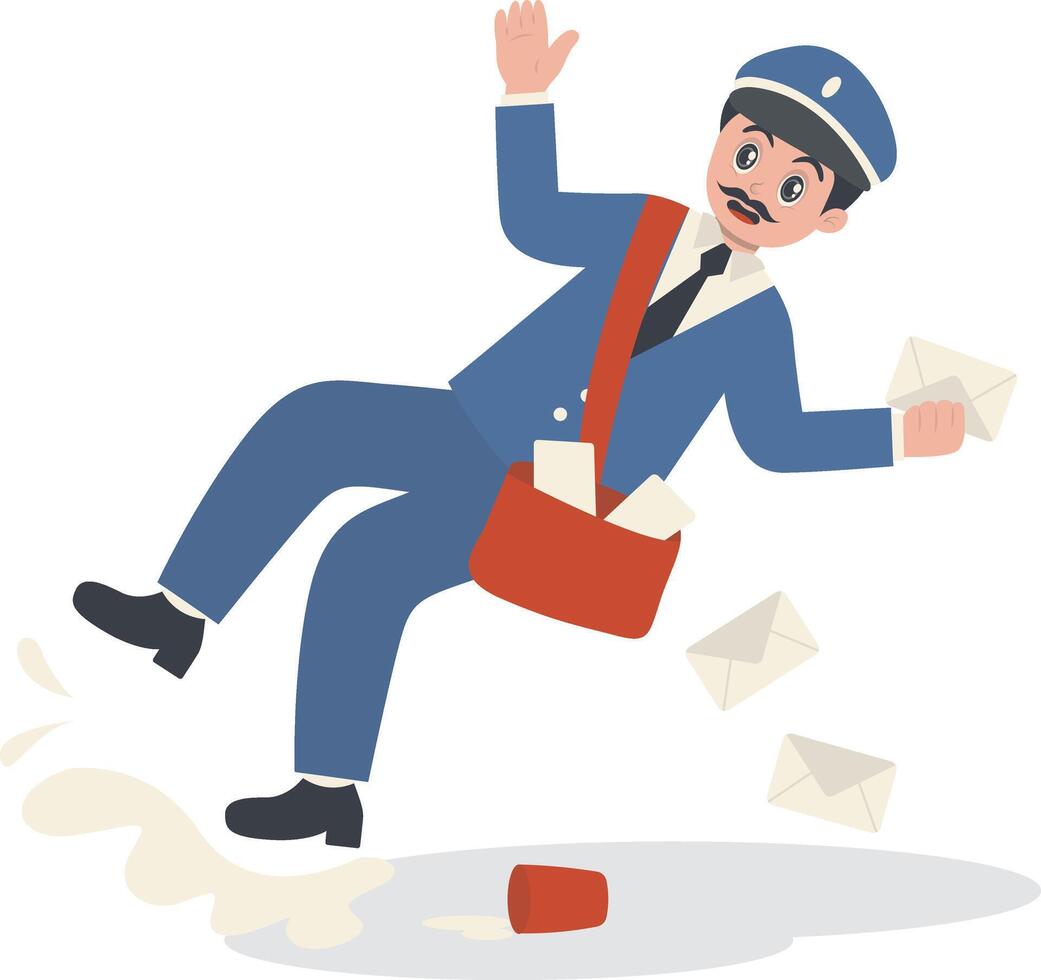Postman Slips Illustration vector