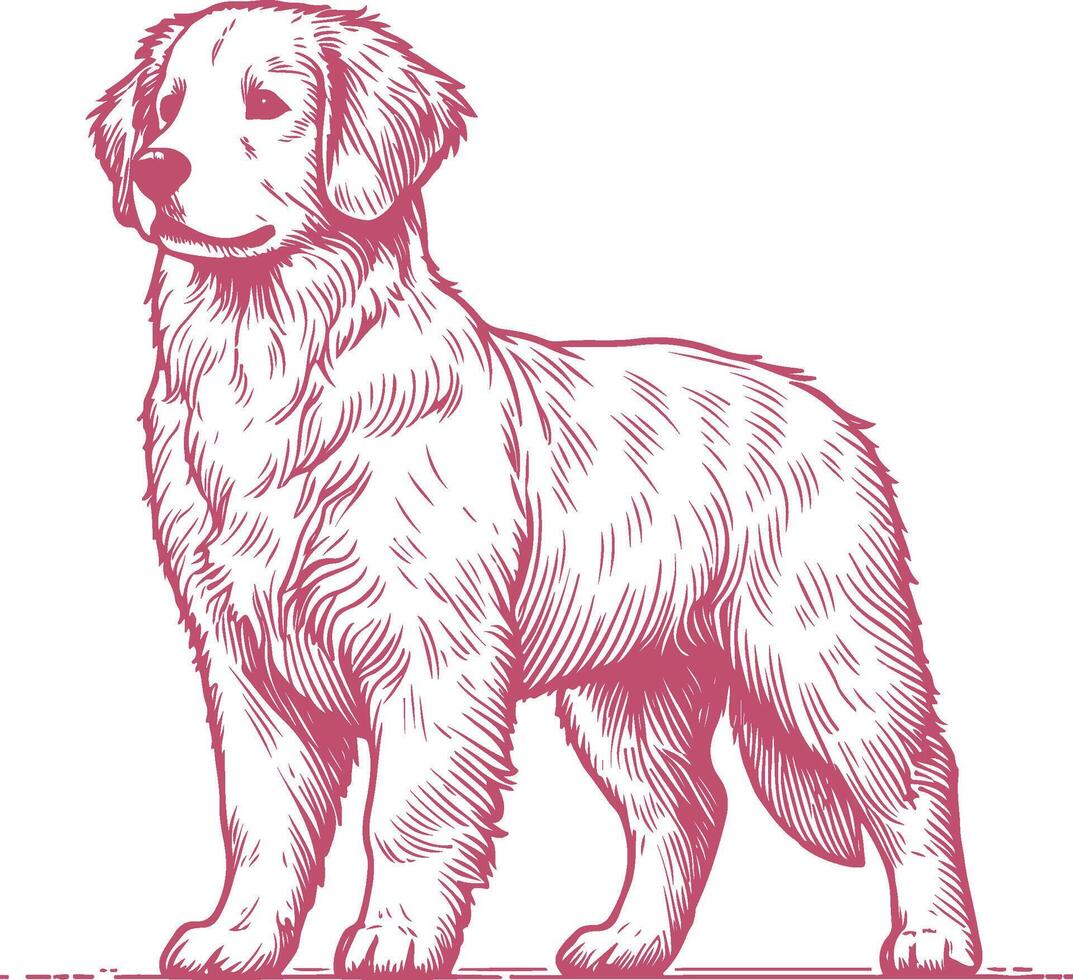 Charming and Realistic Dog Illustration Perfect for Digital Art Wall Art and Merchandise vector