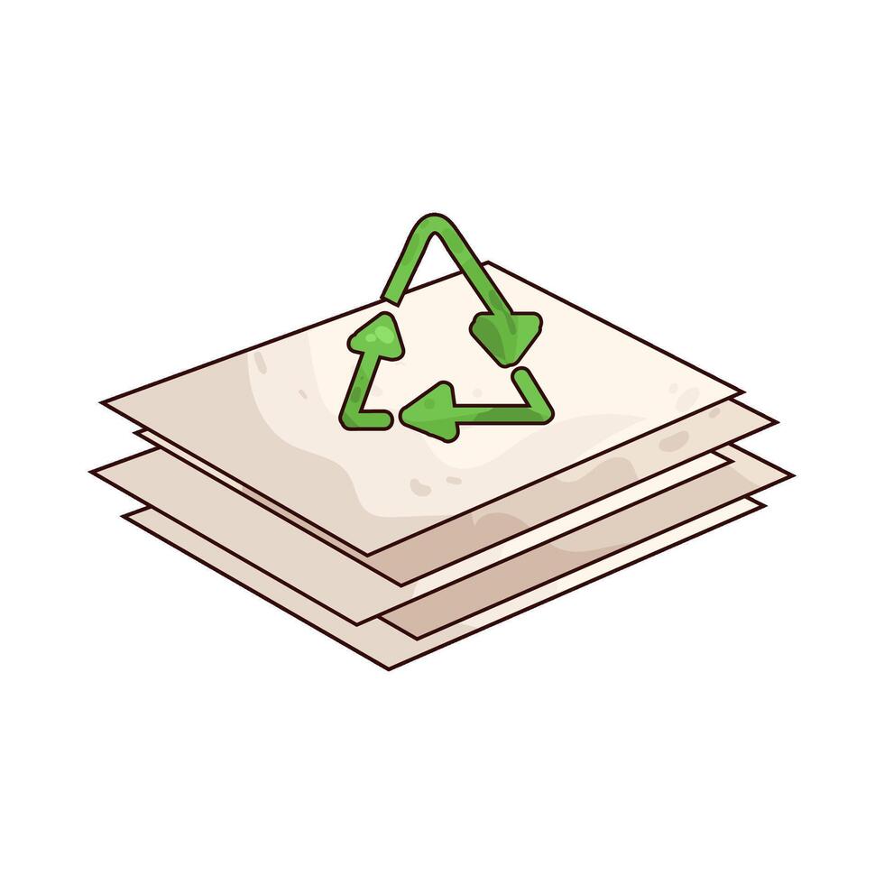 Illustration of Recycled Paper vector