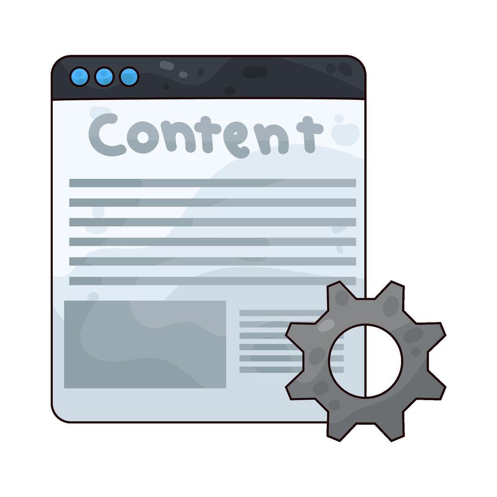 Illustration of Content editing vector