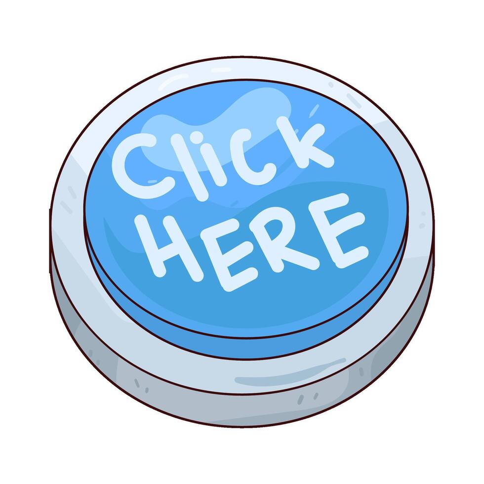 Illustration of click here button vector