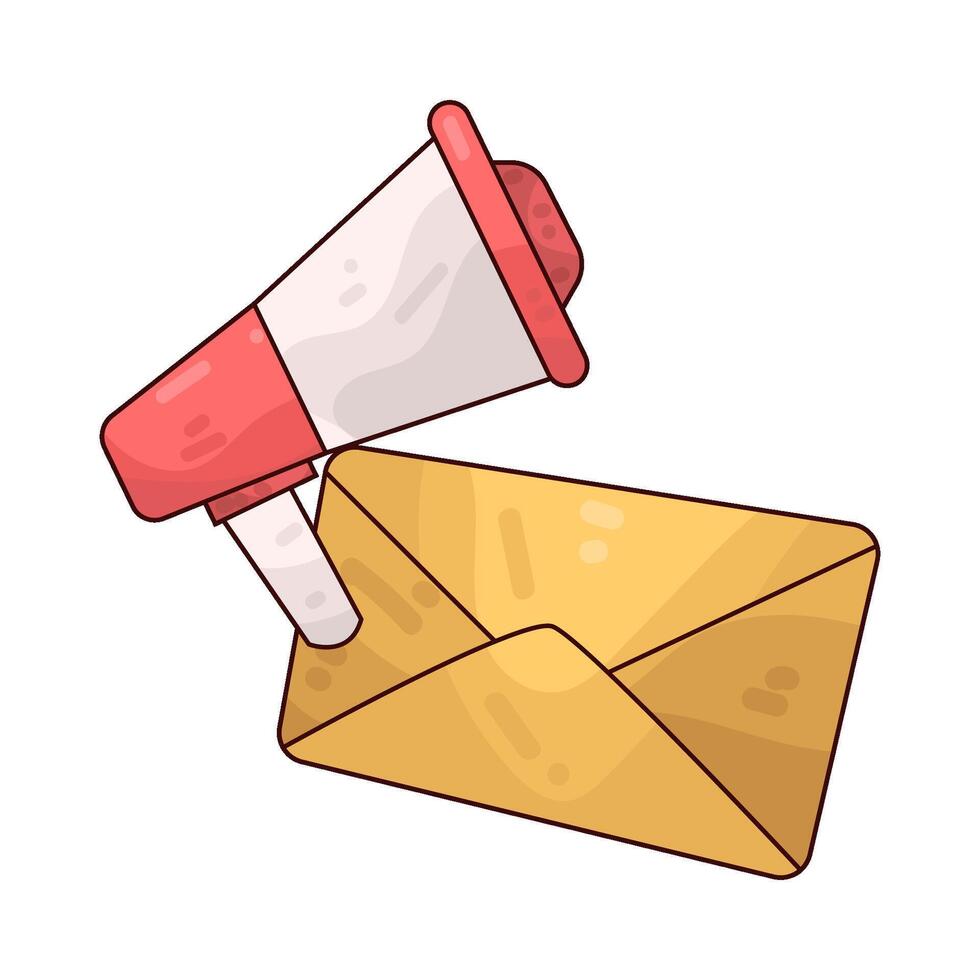 Email campaign illustration vector