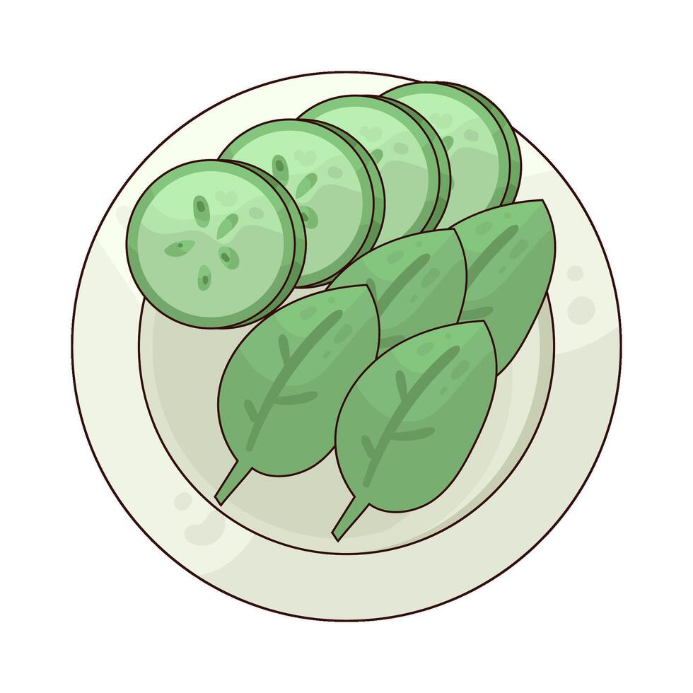 Illustration of Plant Based Diet vector