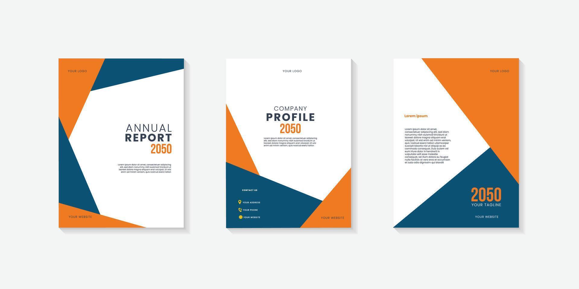 Business annual report template geometric cover design. Can be adapt to Brochure, Annual Report, Magazine,Poster, Business Presentation, etc vector