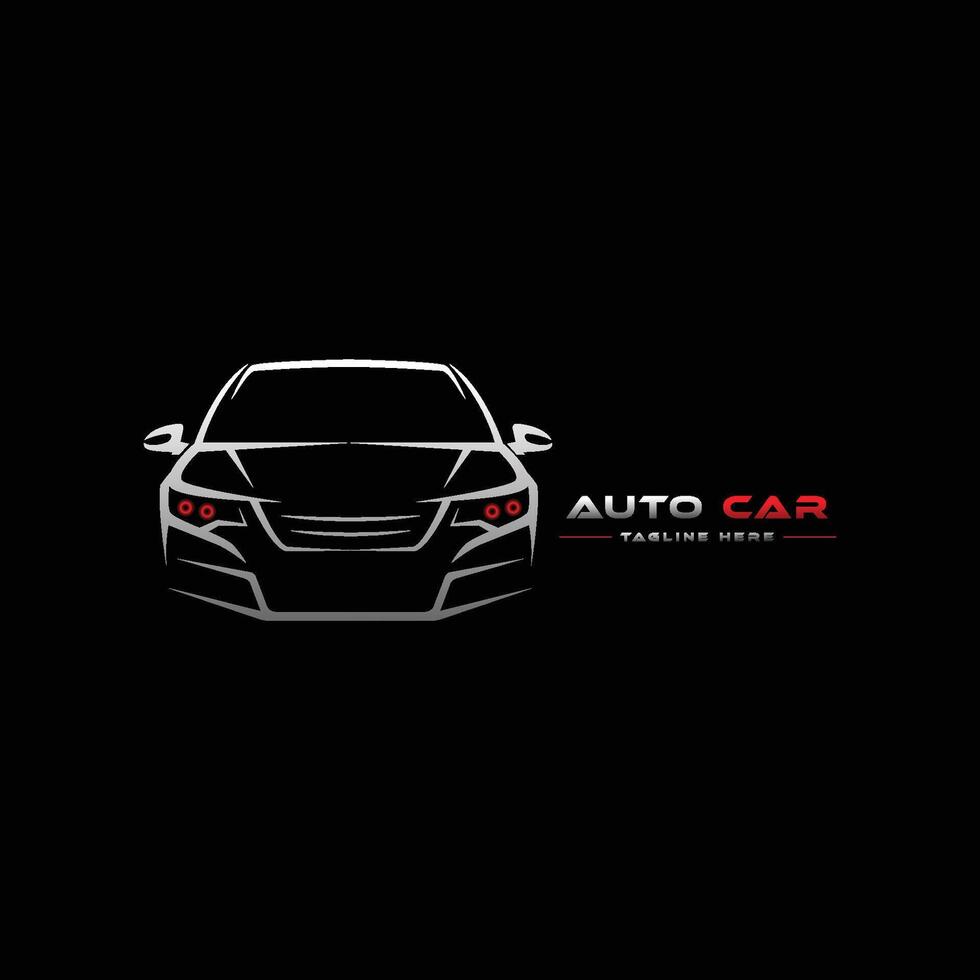 Abstract Lines Car Logo. illustration vector