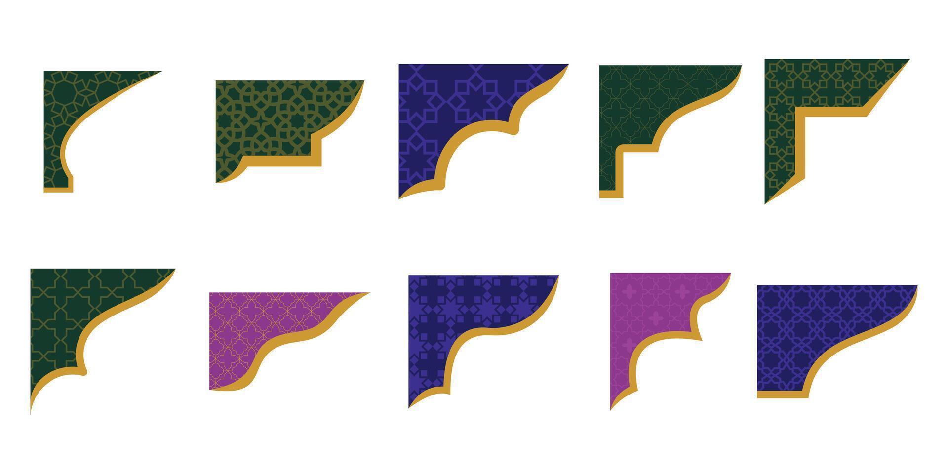 Islamic Corner Pattern Illustration vector