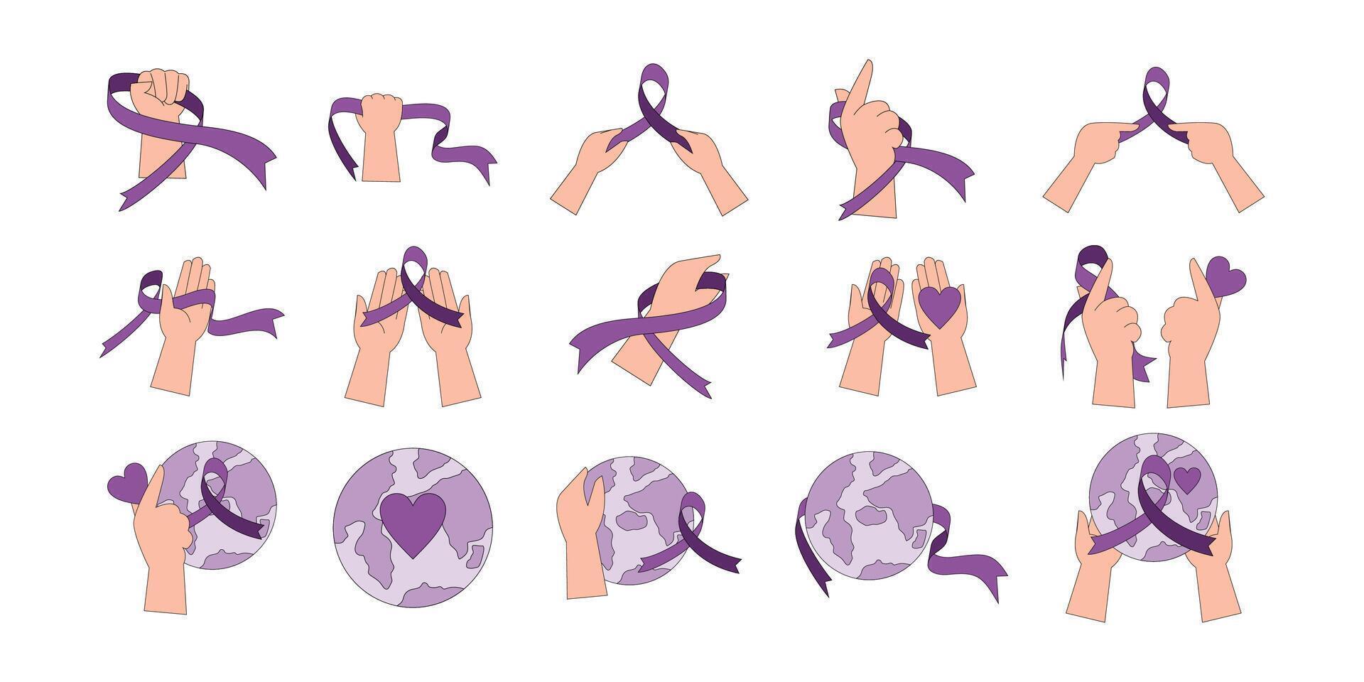 World Cancer Day Element Illustration vector