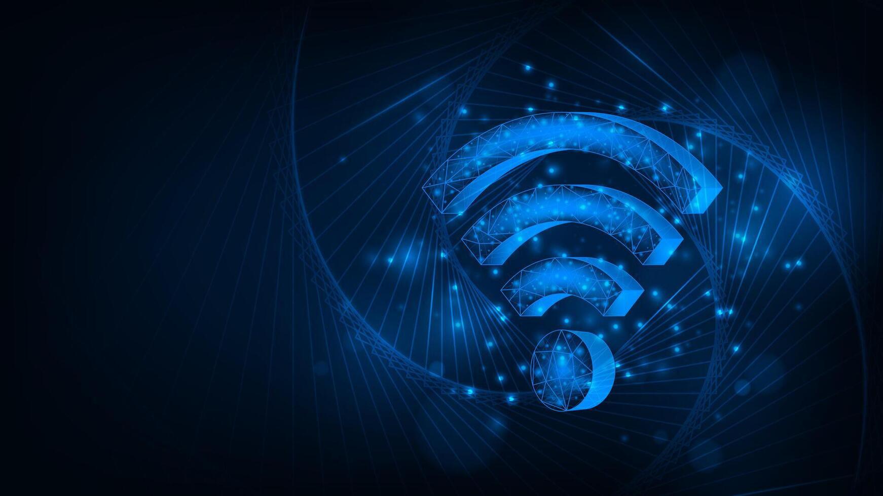 Wireless networking digital hi tech technology wifi concept. Abstract design for banner background. vector
