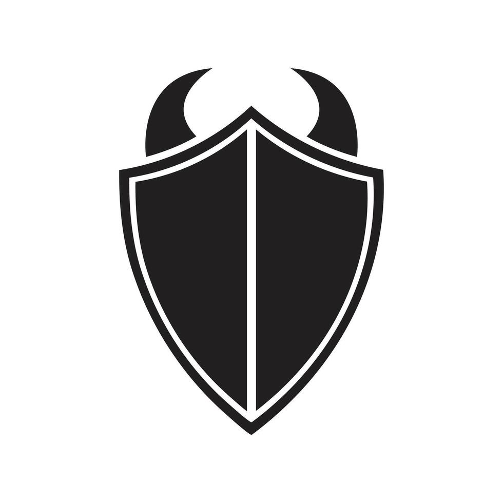 Shield icon silhouette , Shield icon for logo. vector