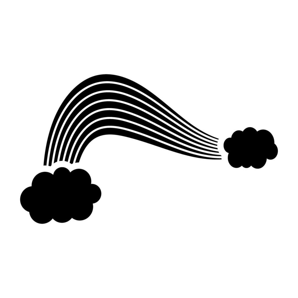 Rainbow symbol or icon . vector