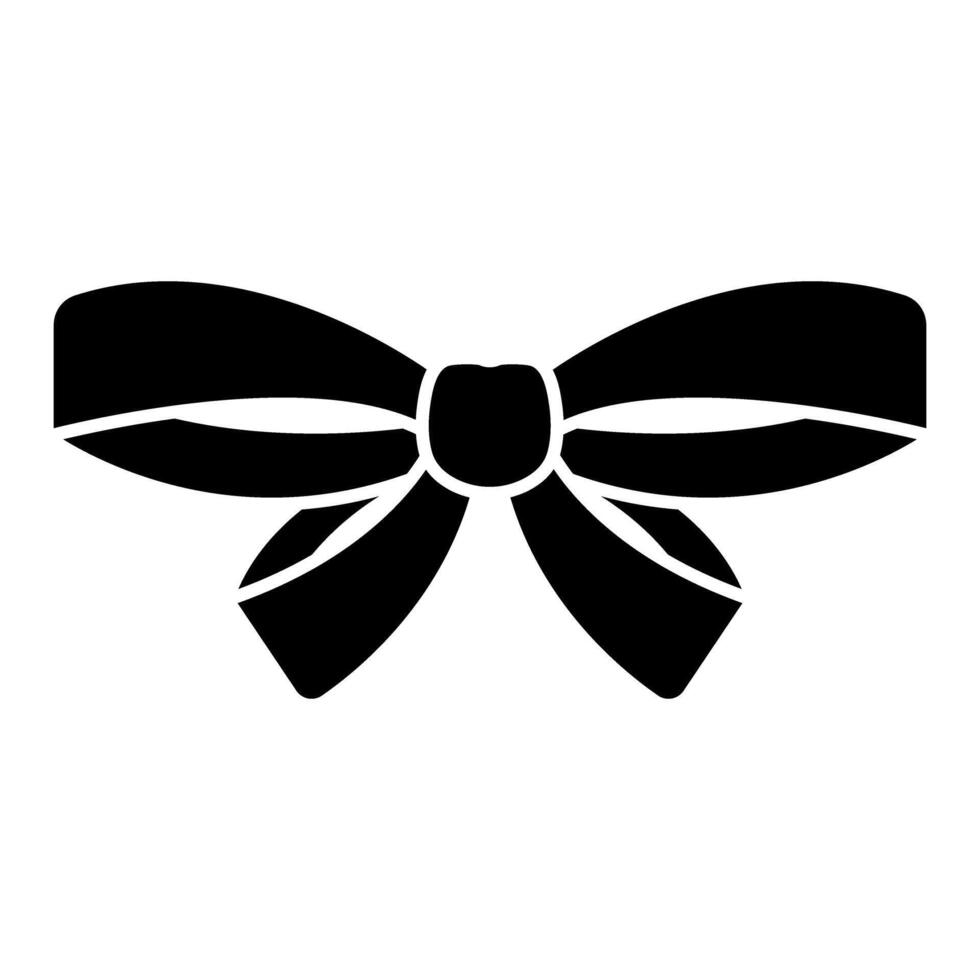 Ribbon bow icon . vector