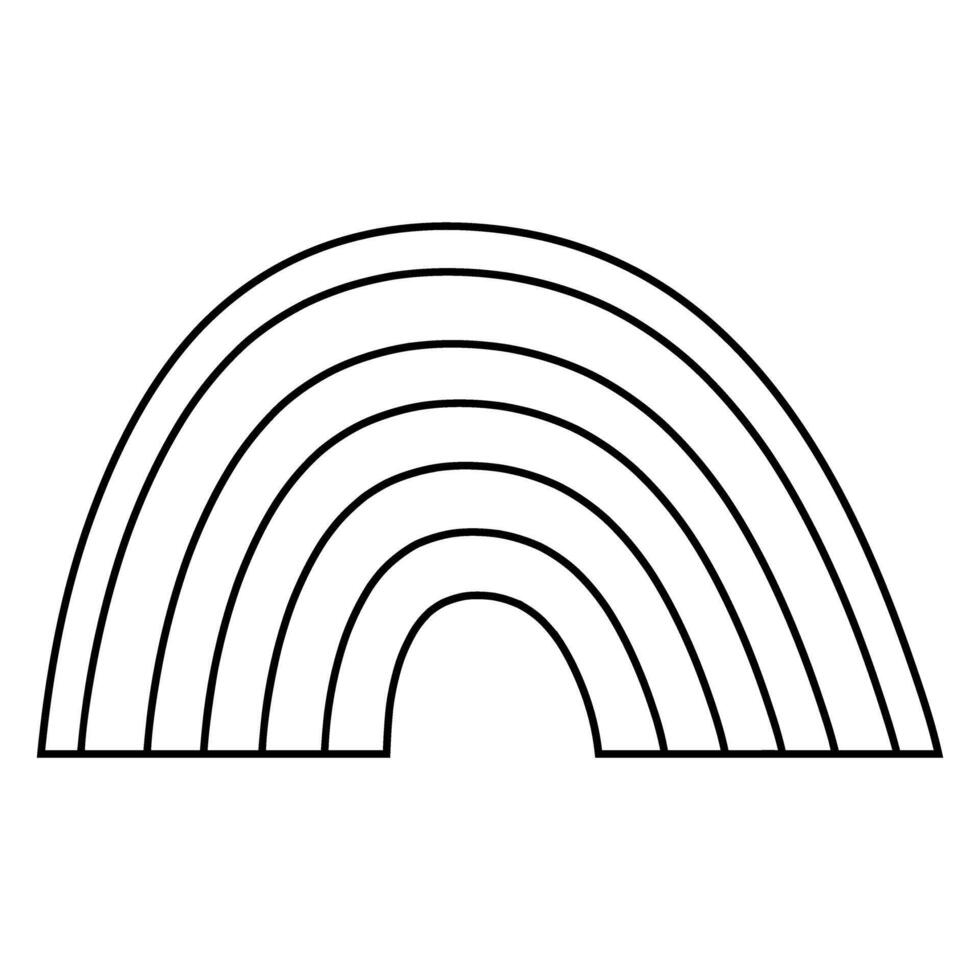 Rainbow, Bow, Iris icon. vector