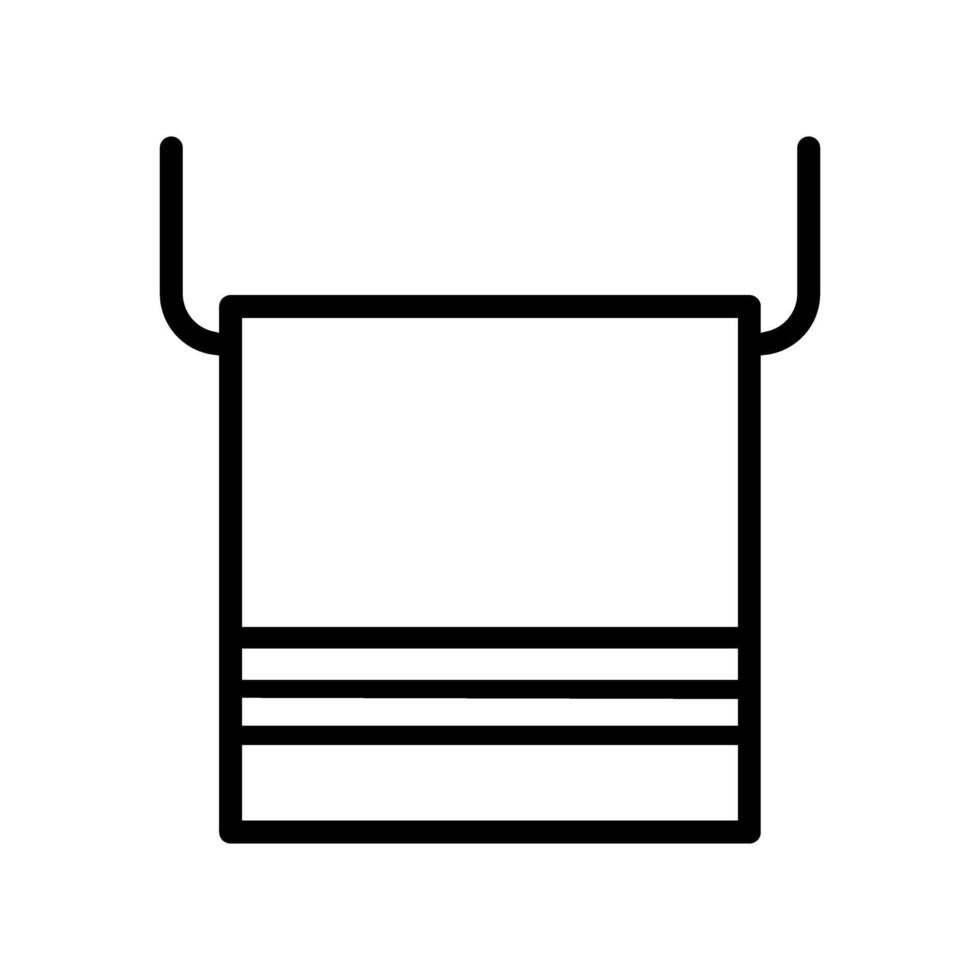 Towel icon. Bathroom illustration . Home textile symbol or logo. vector