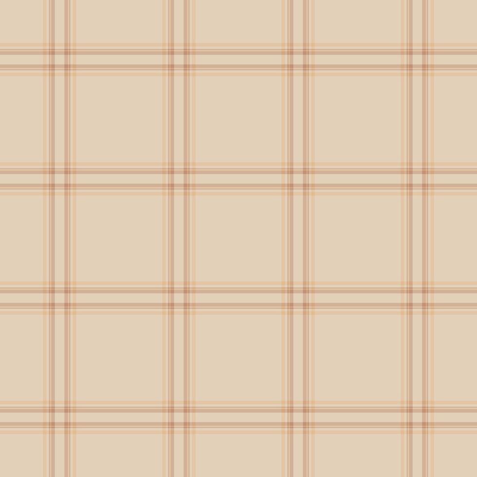 Elegant beige and brown plaid pattern. Perfect for textile design, website backgrounds, or stationery. vector