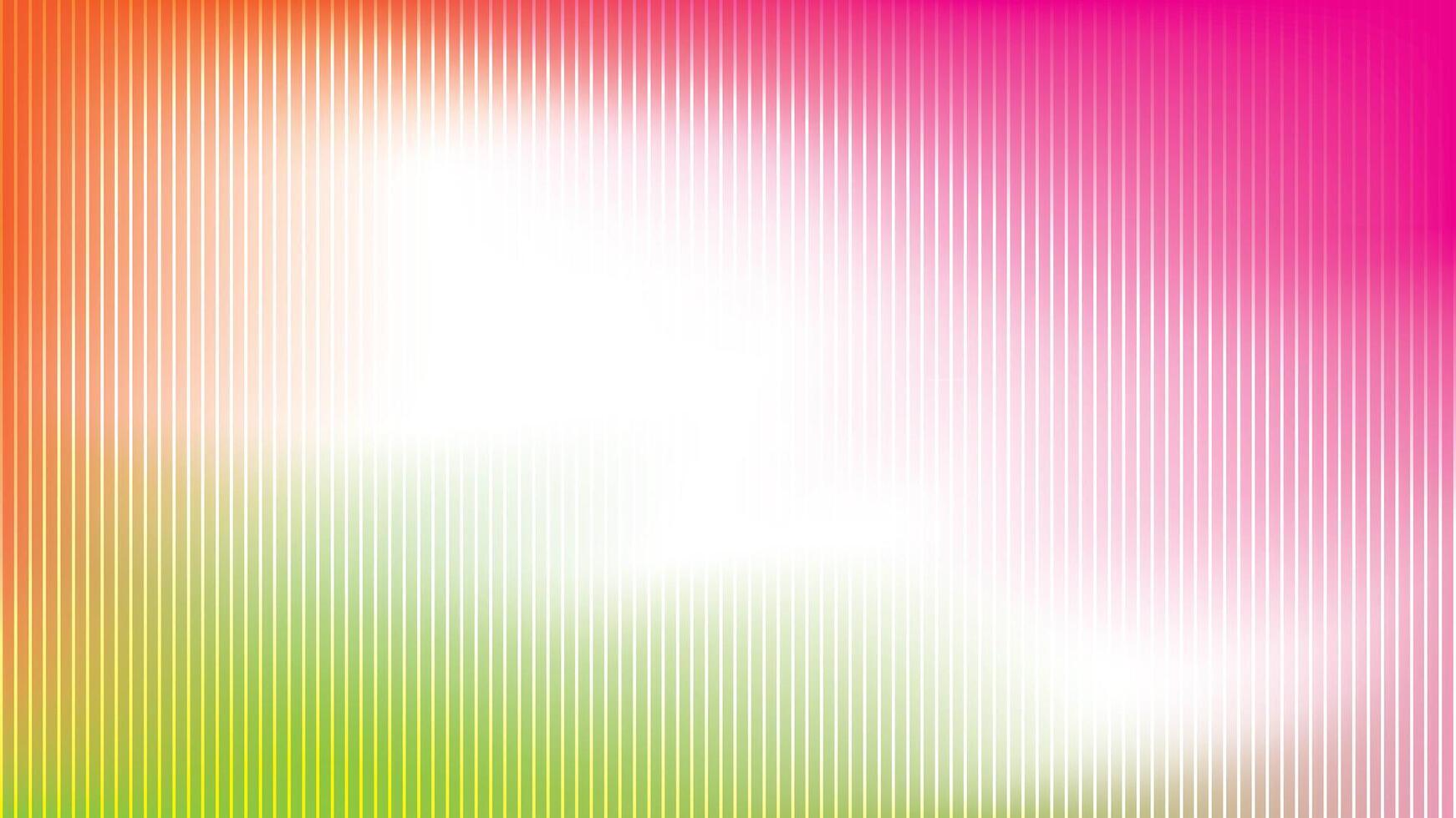 Abstract colorful gradient background with orange, green, pink and white color and straight lines pattern. illustration. vector