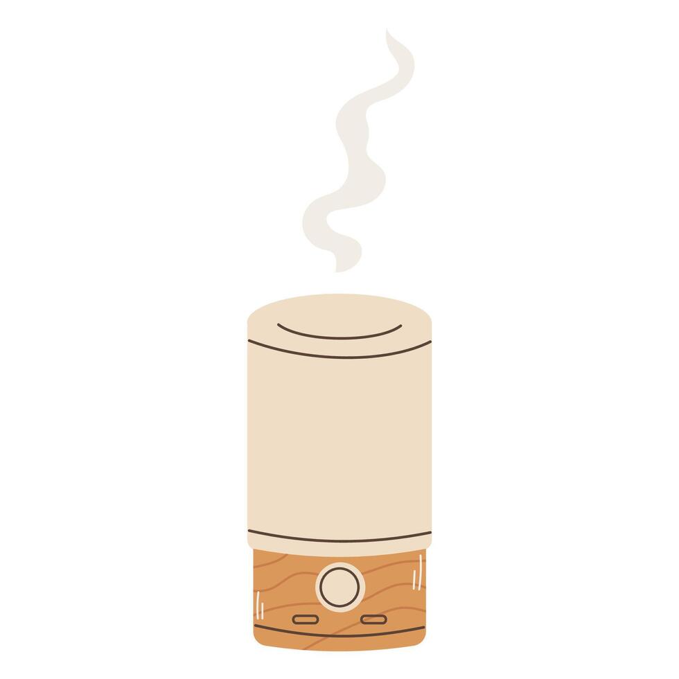 Electric aroma diffuser. Hand draw illustration. vector
