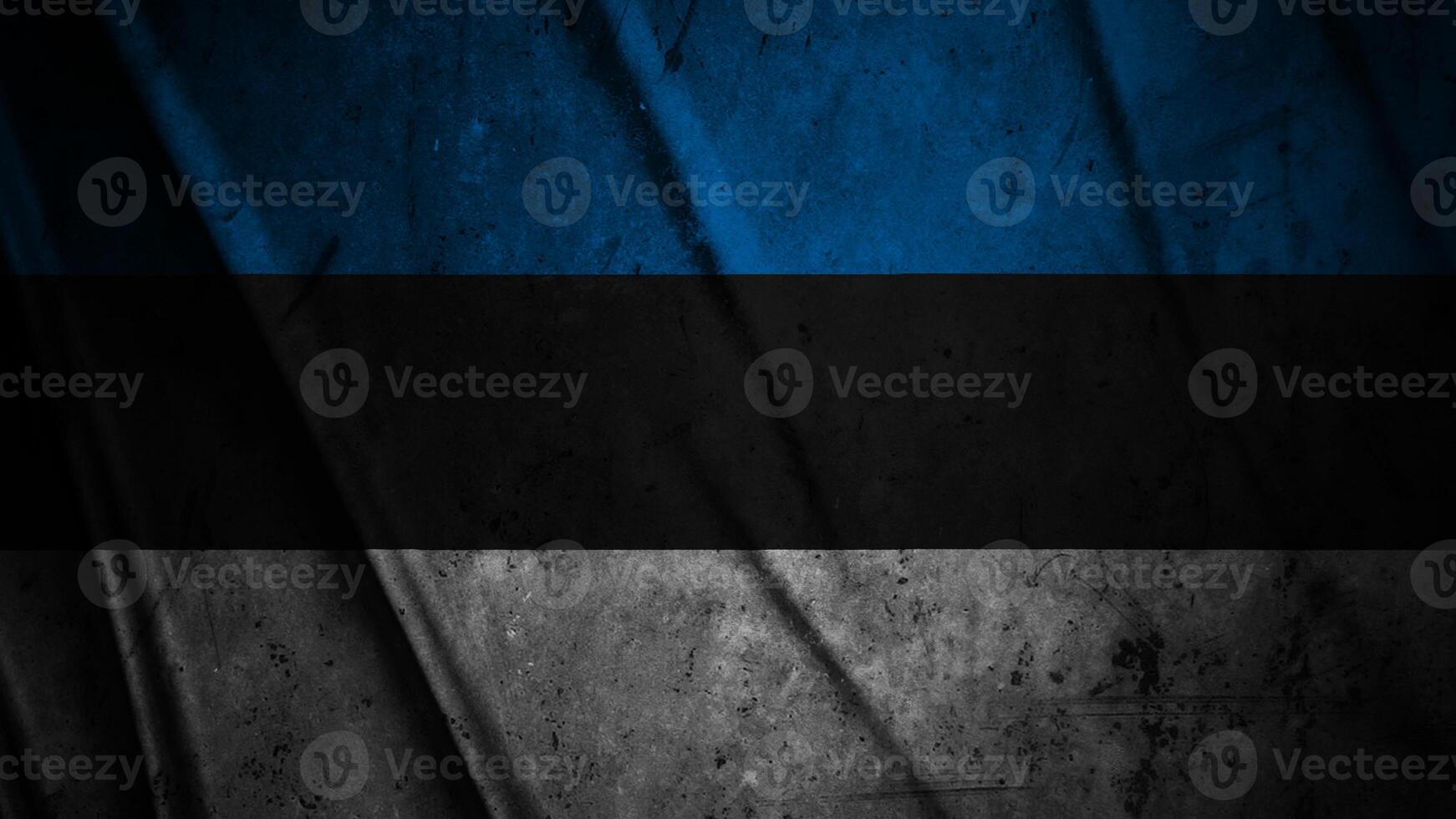 Estonia grunge silk flag waving in the wind background illustration, grunge textured flag on silk photo
