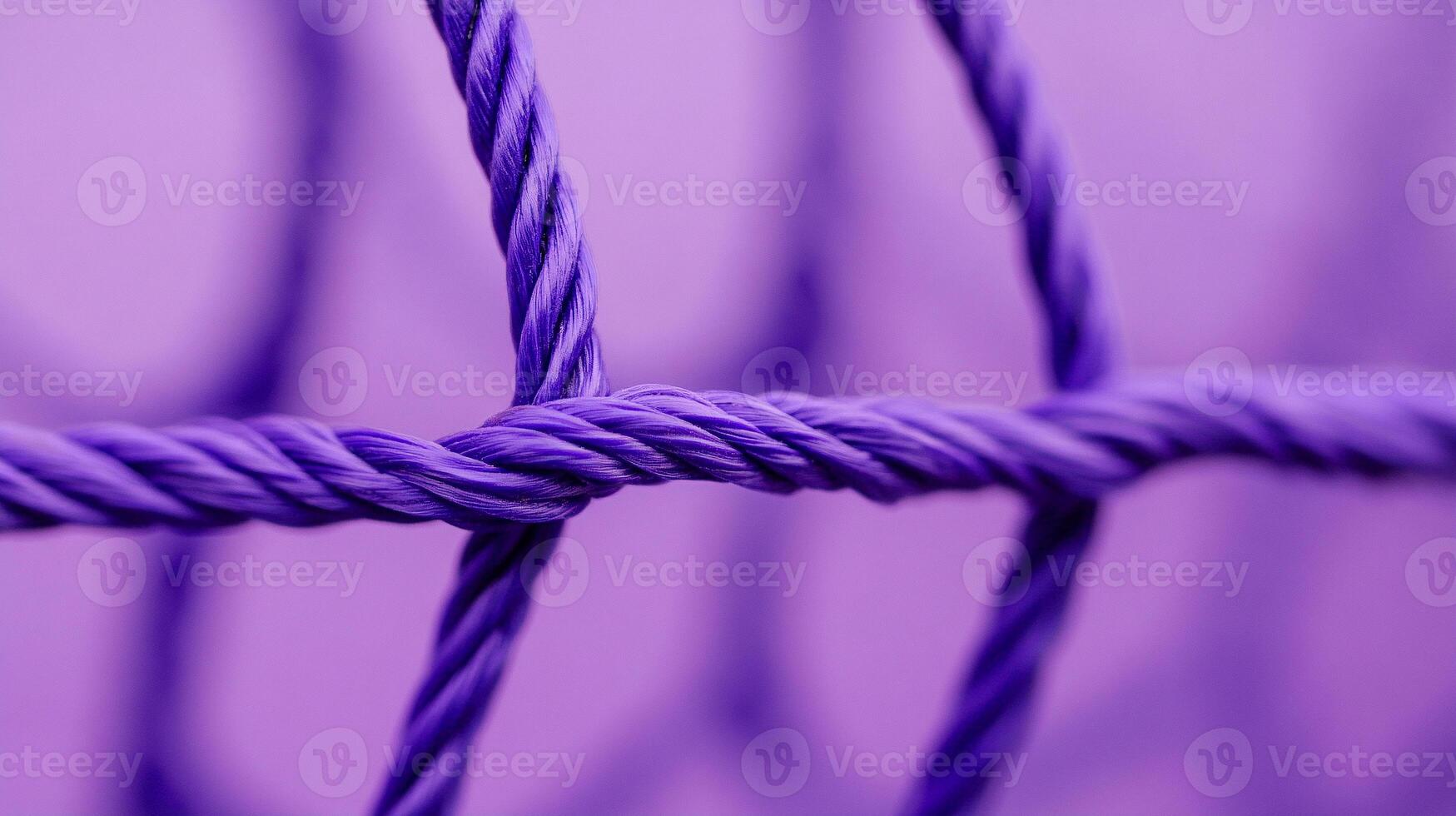 Close up of a purple rope on a purple background photo