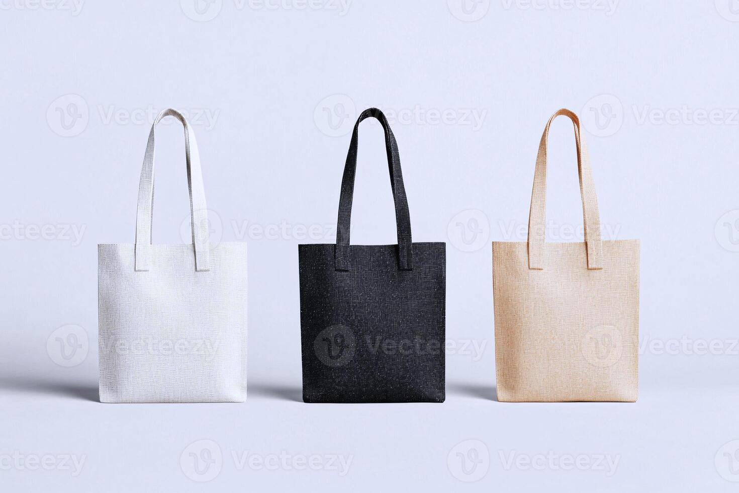 Eco friendly tote bag mockup with adjustable texture, colors and shadows for branding projects photo