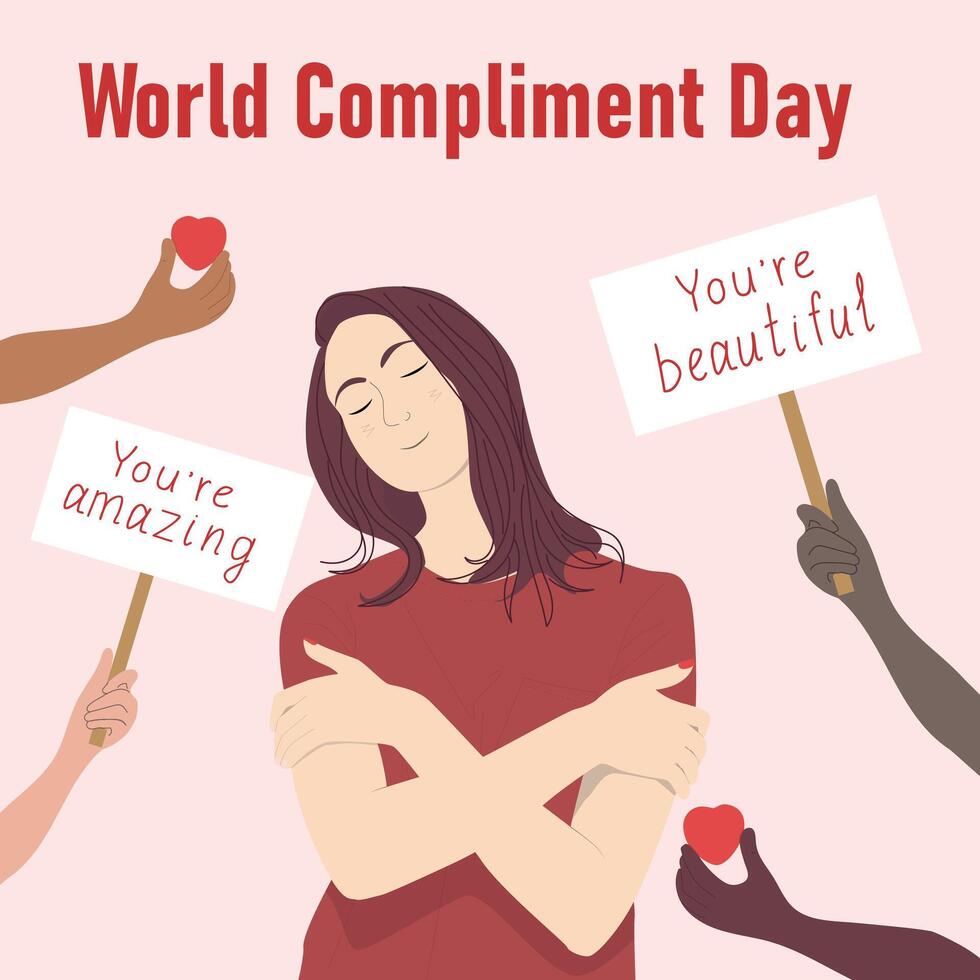 World Compliment Day vector