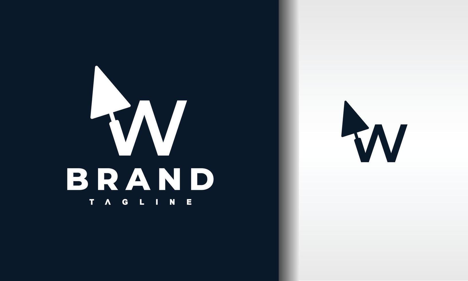 letter W spoon cement logo vector